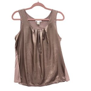Kenar Satin Tank Shell Top